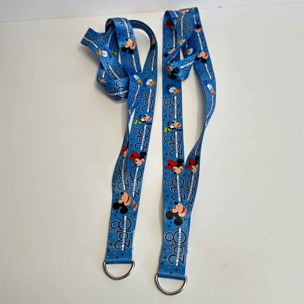 Disney Lanyards Unisex Blue Mickey Minnie‎ 2018 for Pin Trading 2pc Set